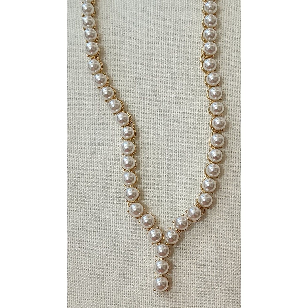 NEW Sugarfix Gold Tone Faux Pearl Classic Elegant Necklace